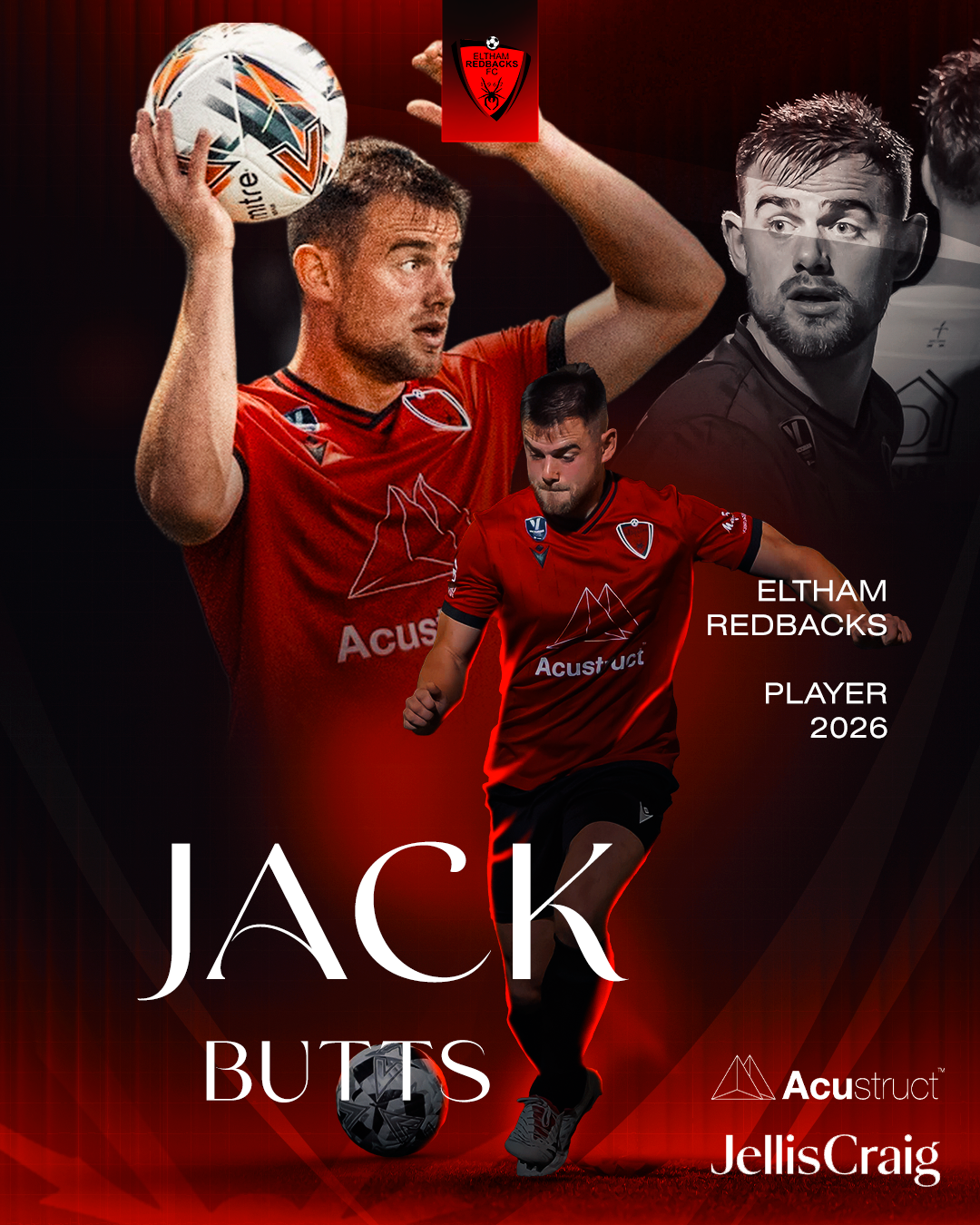 Redbeacks Defender Jack Butts Recommits to the Redbacks - Eltham Redbacks FC