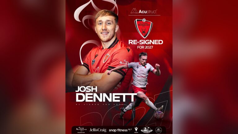 Josh Dennett re-signed for 2027, Eltham Redbacks